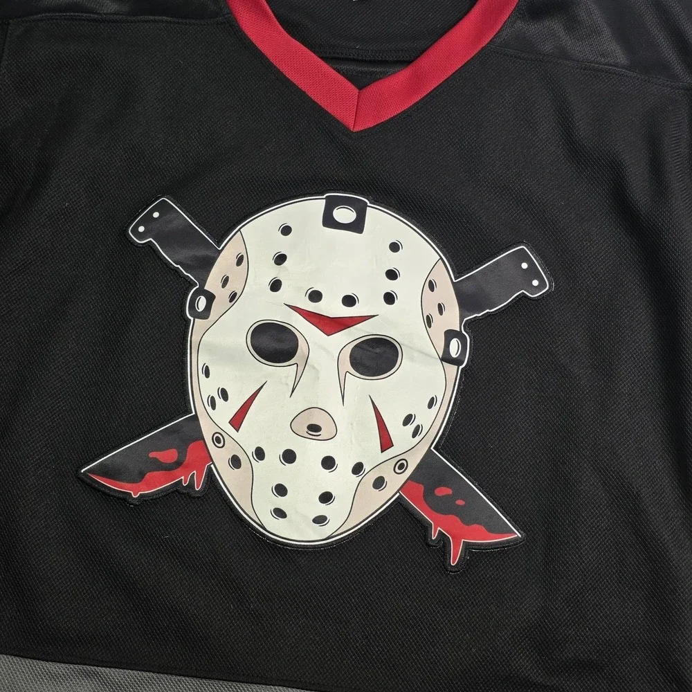 Friday The 13th Jason Voorhees Hockey Jersey Halloween‎ Horror Oversized Men's S